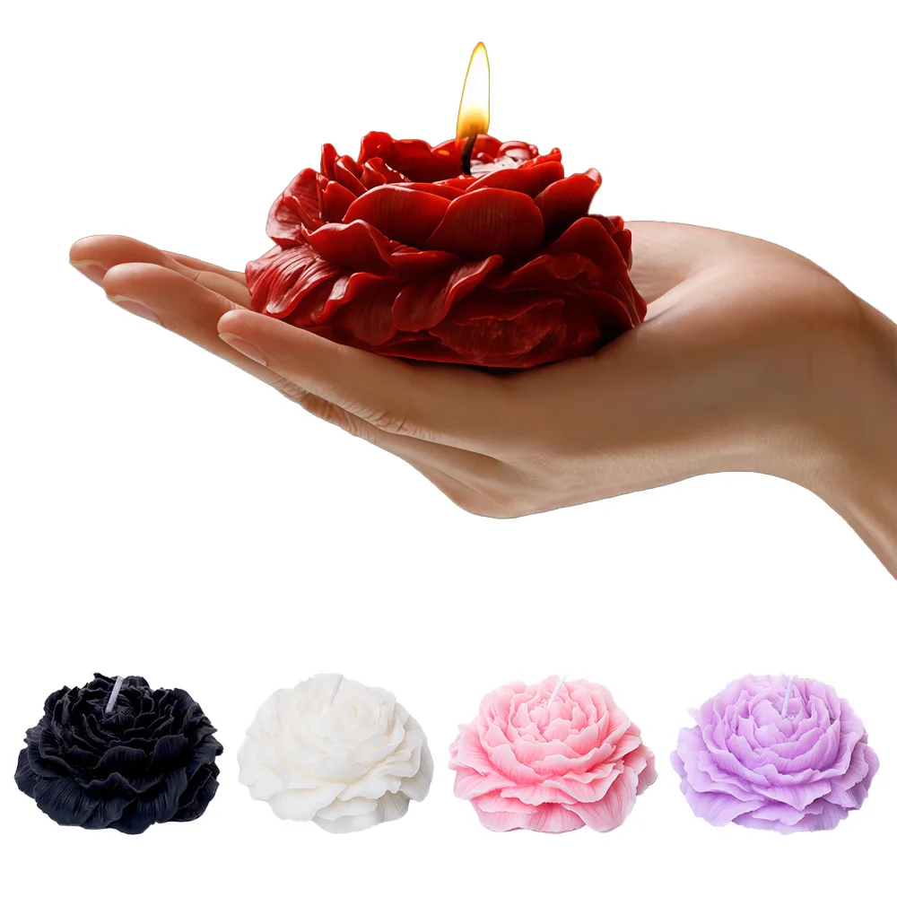 

Low Temperature Candle Wax Rose Aromatherapy Candles Romantic Petal Scented Candles for Couples,Valentine's Day Creative Gift