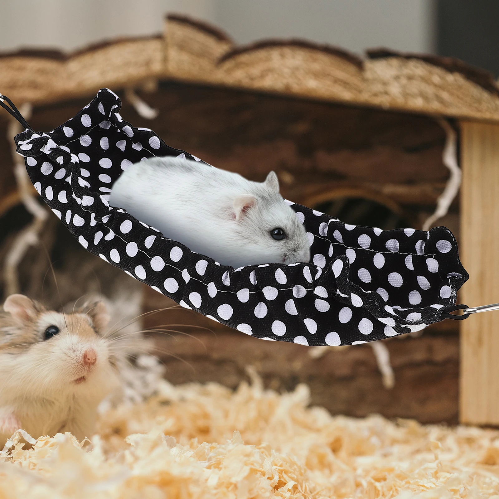 

Climbing Pet Hammock Reptile Snake Lizard Hanging Bed Resting Mat Small Animals Suction Cup Easy Clean Durable Mesh Toy Pet