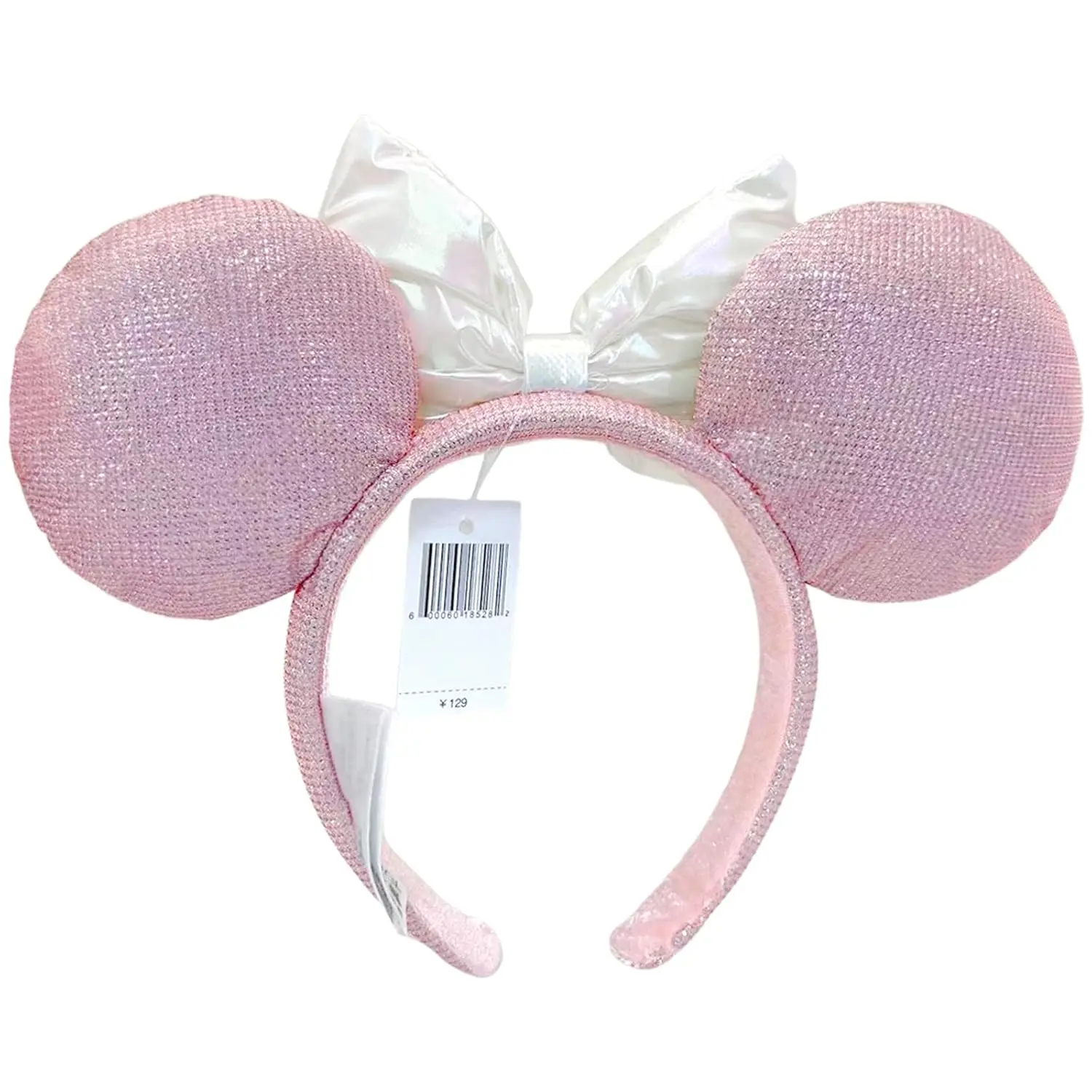 Mickey Mouse Ohr-Stirnbänder, rosa weiße Schleife, Haarbänder, Halloween, Weihnachten, Geburtstag, Party, Prinzessin, Cosplay, Kostüm für Frauen und Mädchen