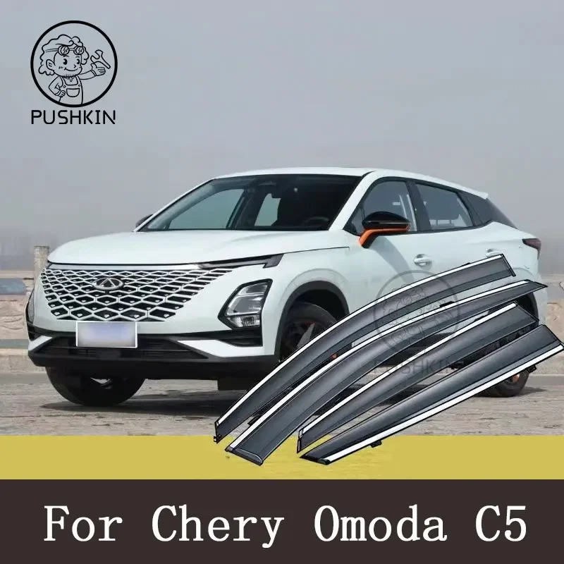 

For Chery Omoda C5 5 FX 2022 2023 Window Visor Wind Deflectors Visors Rain Guard Door Visor Vent Shades Ventvisor