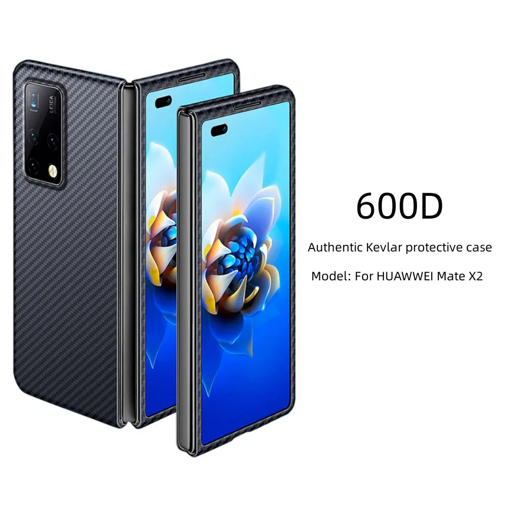 

Suitable for Huawei Mate X2 genuine Kevlar phone case ultra-thin folding screen Mate X2 carbon fiber protective cover