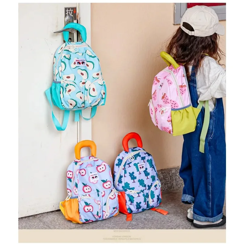 Kindergarten Children Cute Schoolbag Kawaii Cartoon Goes Out with Large Capacity and Temperament Spring Outing Backpack Is Fresh