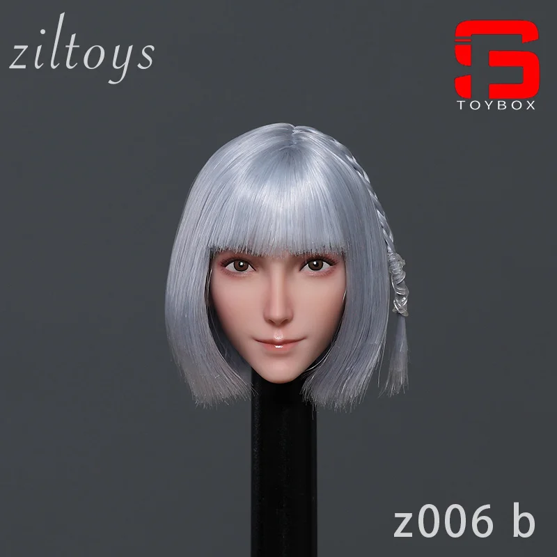 Ziltoys Z006 1/6 Scale Beauty Head Sculpt Carving Model Fit 12" Female Soldier Action Figure Body Dolls