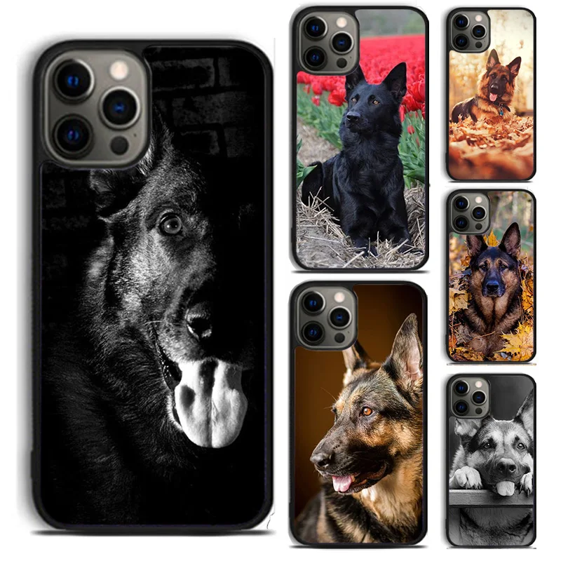 german shepherd dog Soft Silicone phone Case Cover For iPhone 16 15 14 Plus XR XS apple 16 11 12 13 mini Pro Max coque