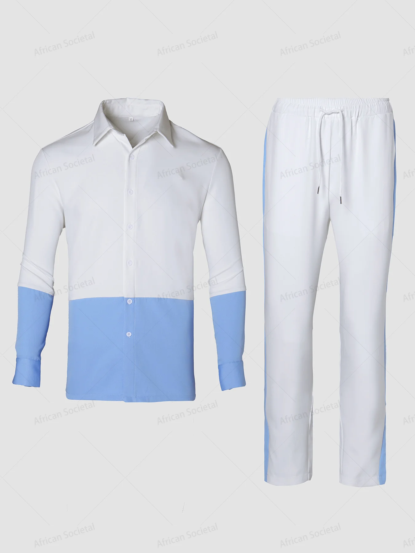 Africa Men Traditional Outfit Sets White Luxury Kaftan Fashion Attire New in Shirts and Trousers Male for Casual Style Vacation