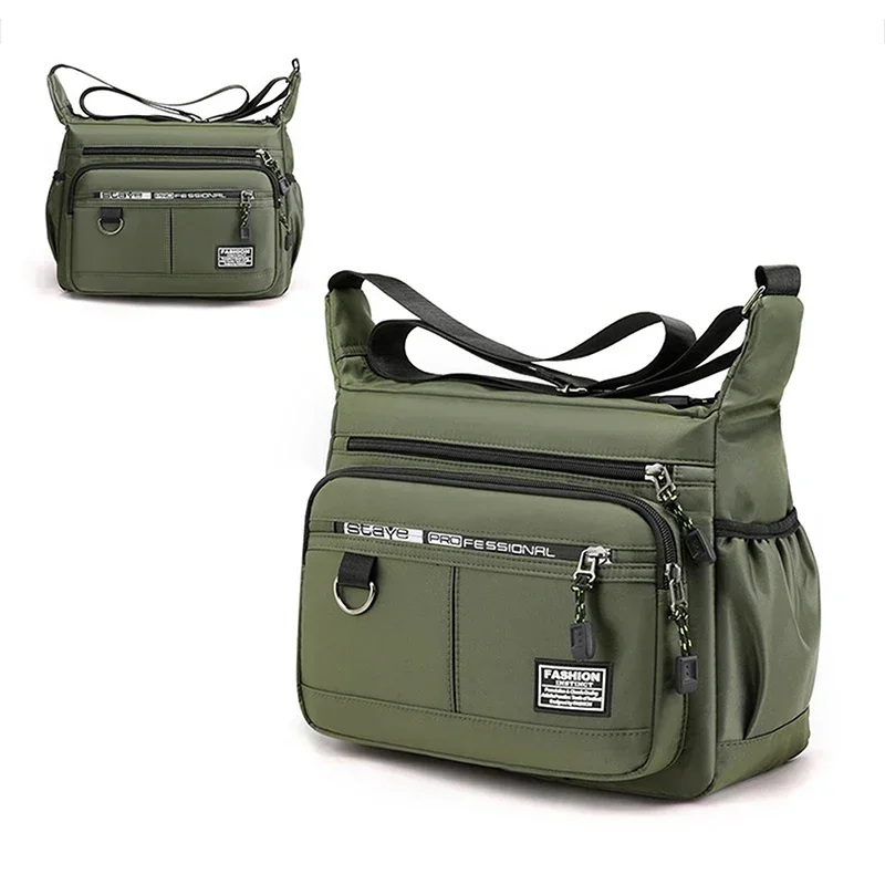 Robuste Multi-Pocket-Business-Umhängetasche für Männer und Frauen, lässige Business-Handtasche mit mehreren Fächern – Detail 19