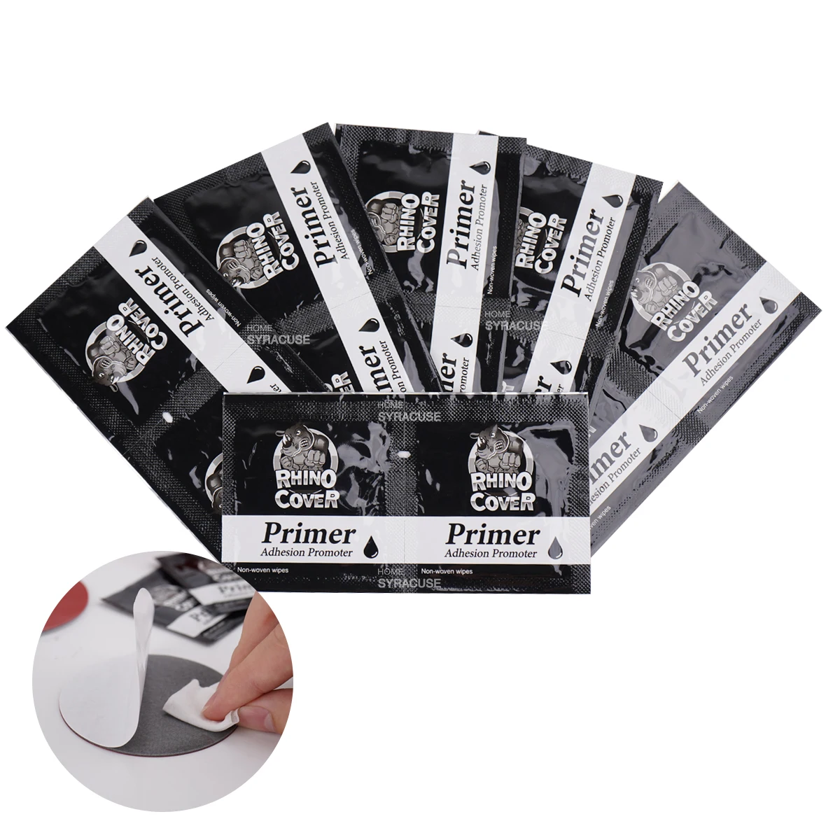 Primer Adhesion Boosting Bags Non-Woven Wipes for Double Sided Tape Adhesion for Car Wrapping Sticky Aid Glue