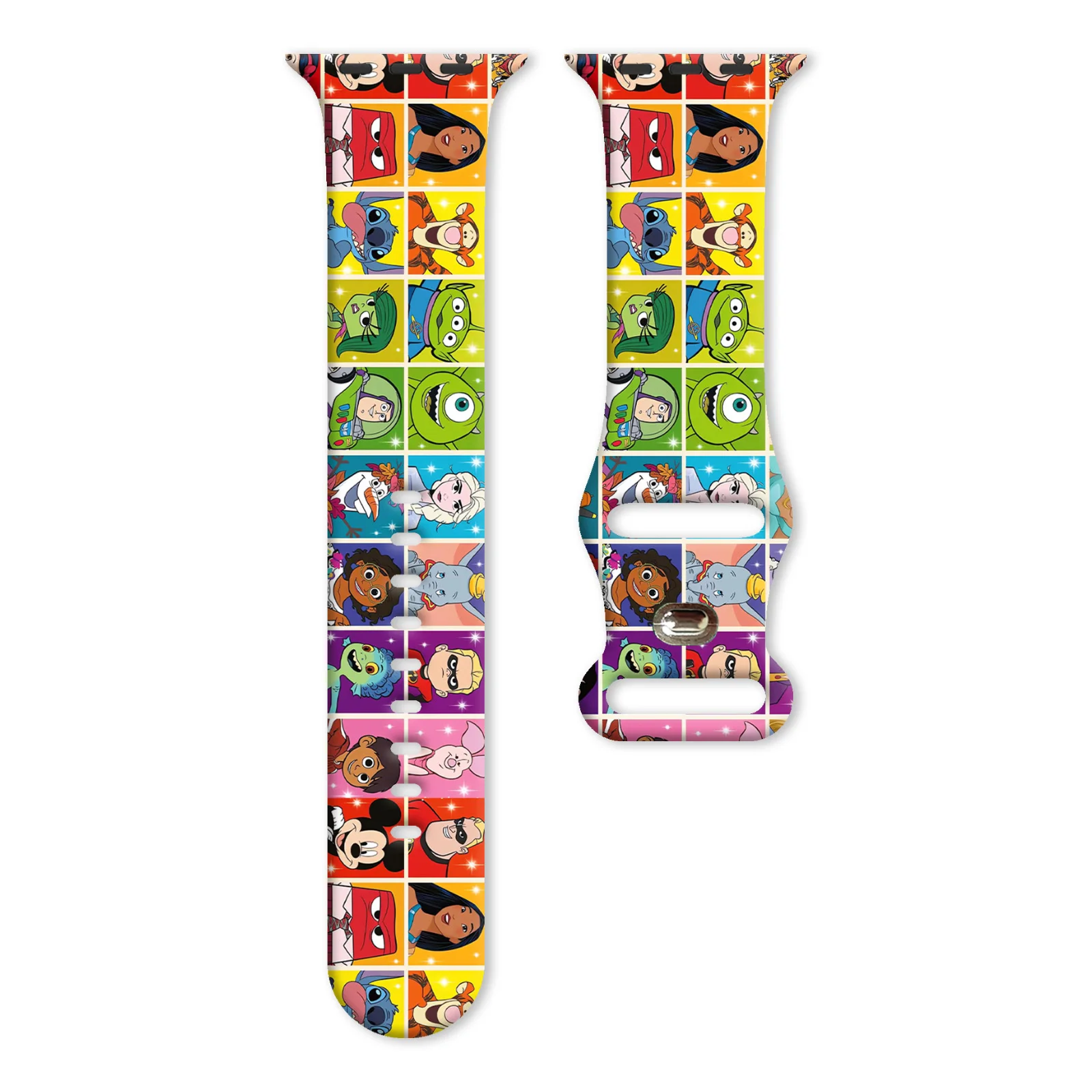 

Disney series Printed Strap for Apple Watch 46mm 45mm 42mm 40mm 38mm Watchband Replaceable Bracelet for iWatch 11 10 9 8 7 Band
