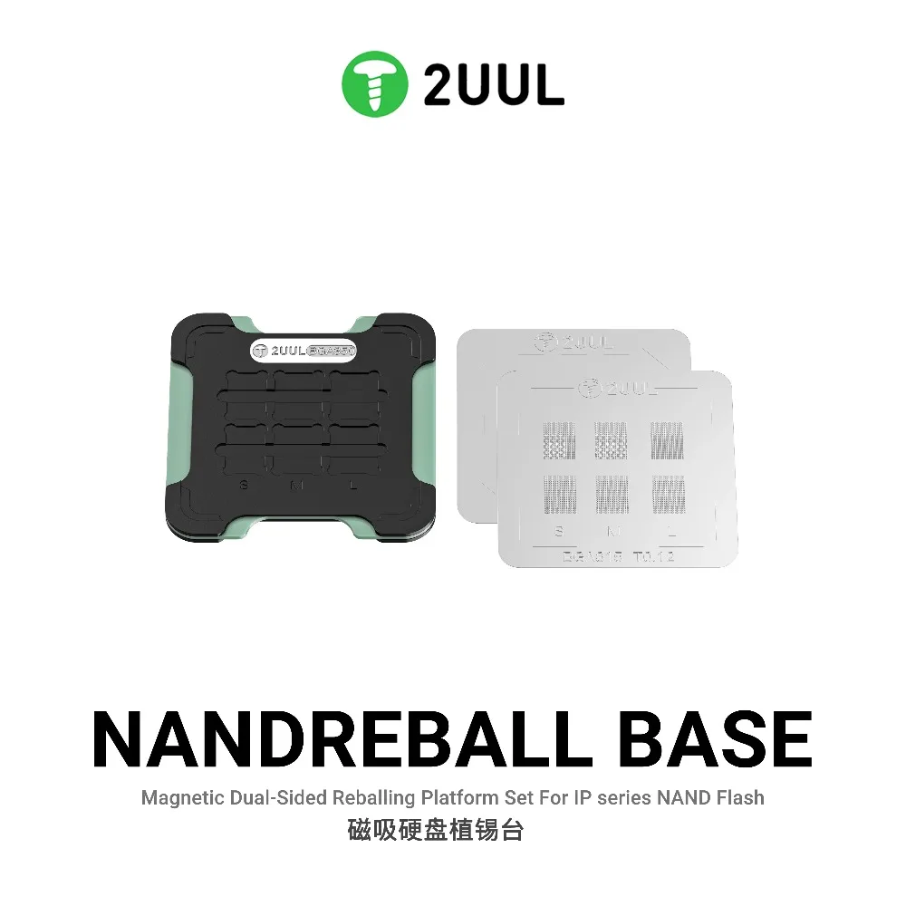 2UUL BH16 NAND Reballing Base Magnetic Dual-Sided BGA Repair Station 2