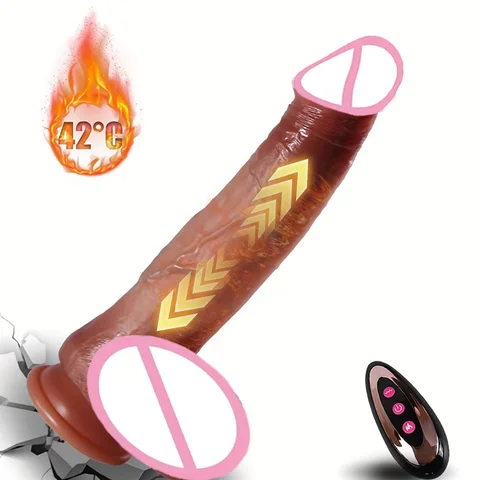 Dildo  Realistic Silicone Dildo Vibrator 10 Thrusting & 10 Vibrating Modes G Spot Stimulator for Women Couples Anal Vagina Sex Toys