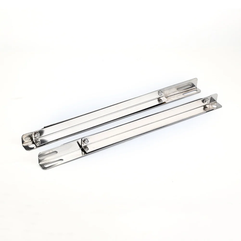 

Stainless Steel Air Conditioner Bracket Outdoor Ac Foldable Support Silver Easy Install Adjustable Sturdy