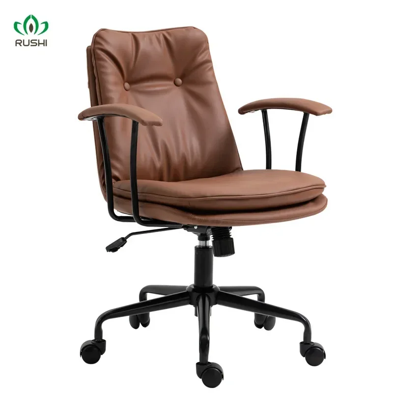 

Nordic Office Chairs Swivel Computer Armchair Simple Home Comfortable Lifting Seat Office Chair Backrest Bedroom Rotating Chair