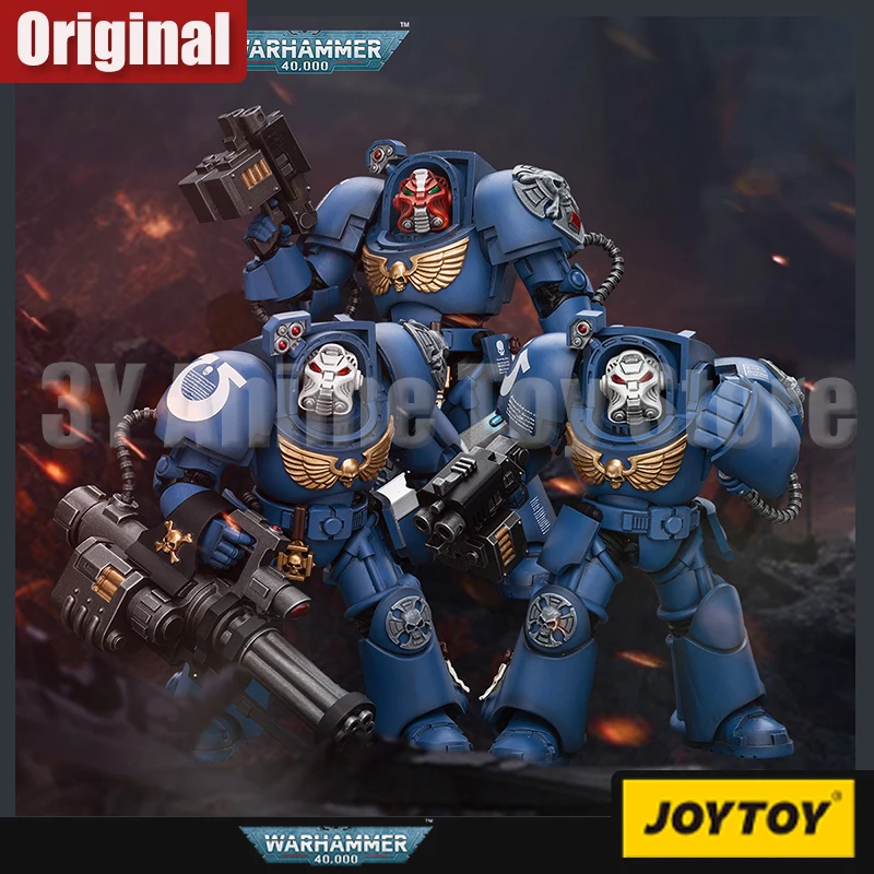 

Joytoy Warhammer 40k 1/18 Action Figure Ultramarines Terminator Squad Figures Gk Statue Model Collection Room Decora Toys Gifts