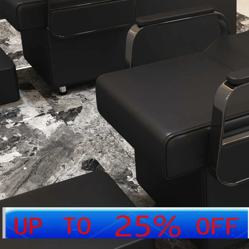 

LH ceramic deep basin shampoo bed barber shop half lying flush bed simple hair salon