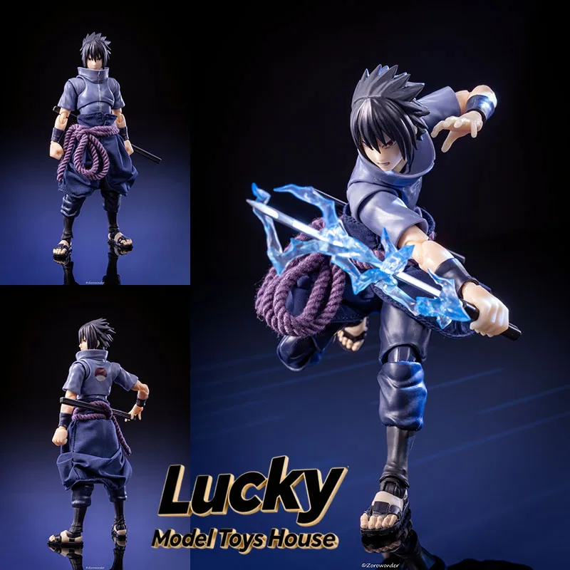 1/12 Mann Soldat Tiefblaues Saumseil Kleidungszubehör Anime Naruto 6 Zoll Uchiha Sasuke Shf 2.0 3.0 Actionfigur Körper