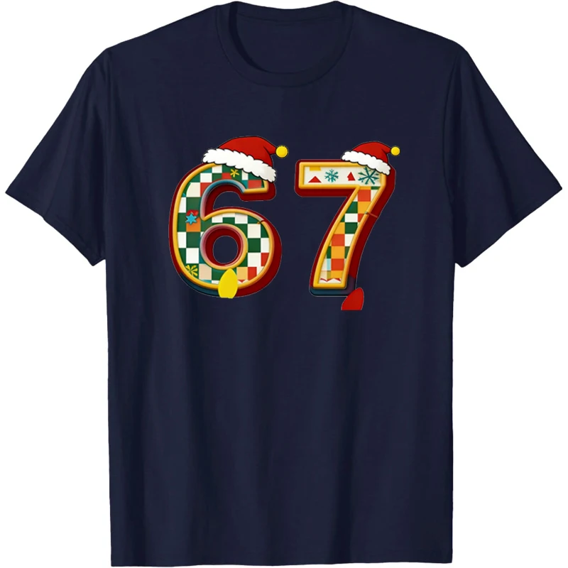 Christmas T-shirt 67 Tees 6 7 Shirt Funny 67 Shirt  Sixty-seven Christmas T-Shirt Graphic T Shirts Sixty-seven Humor Style