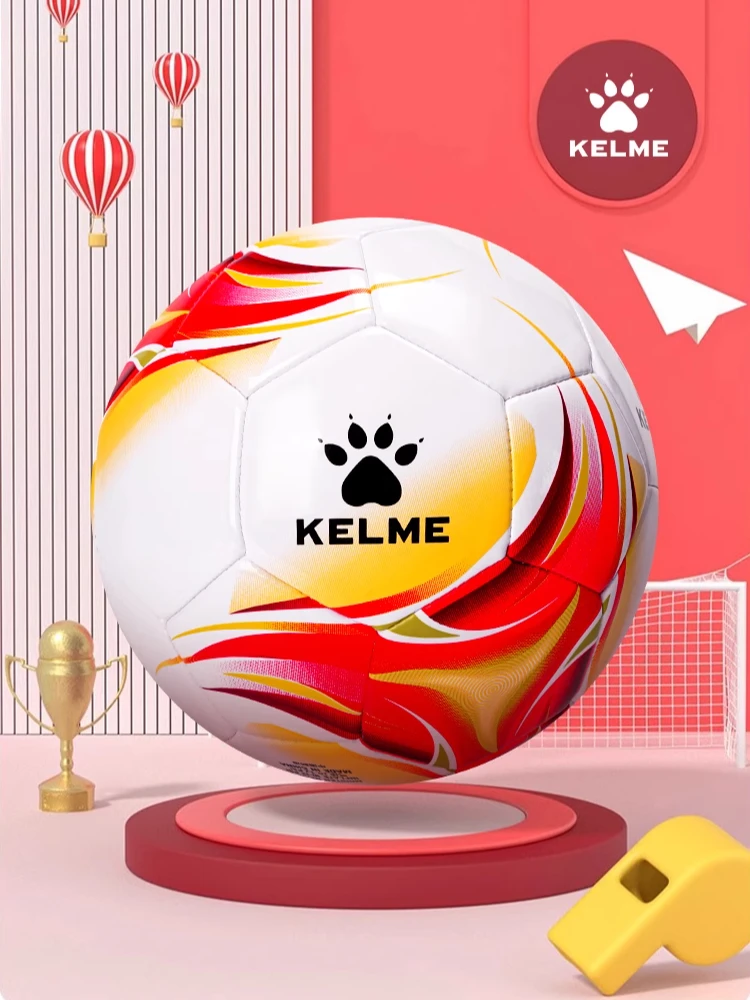 Kelme Standard 5 Soccer Ball School Soccer Ball Wear-resistant Soccer Ball Elastic Indoor High Elasticity Soccer Ball