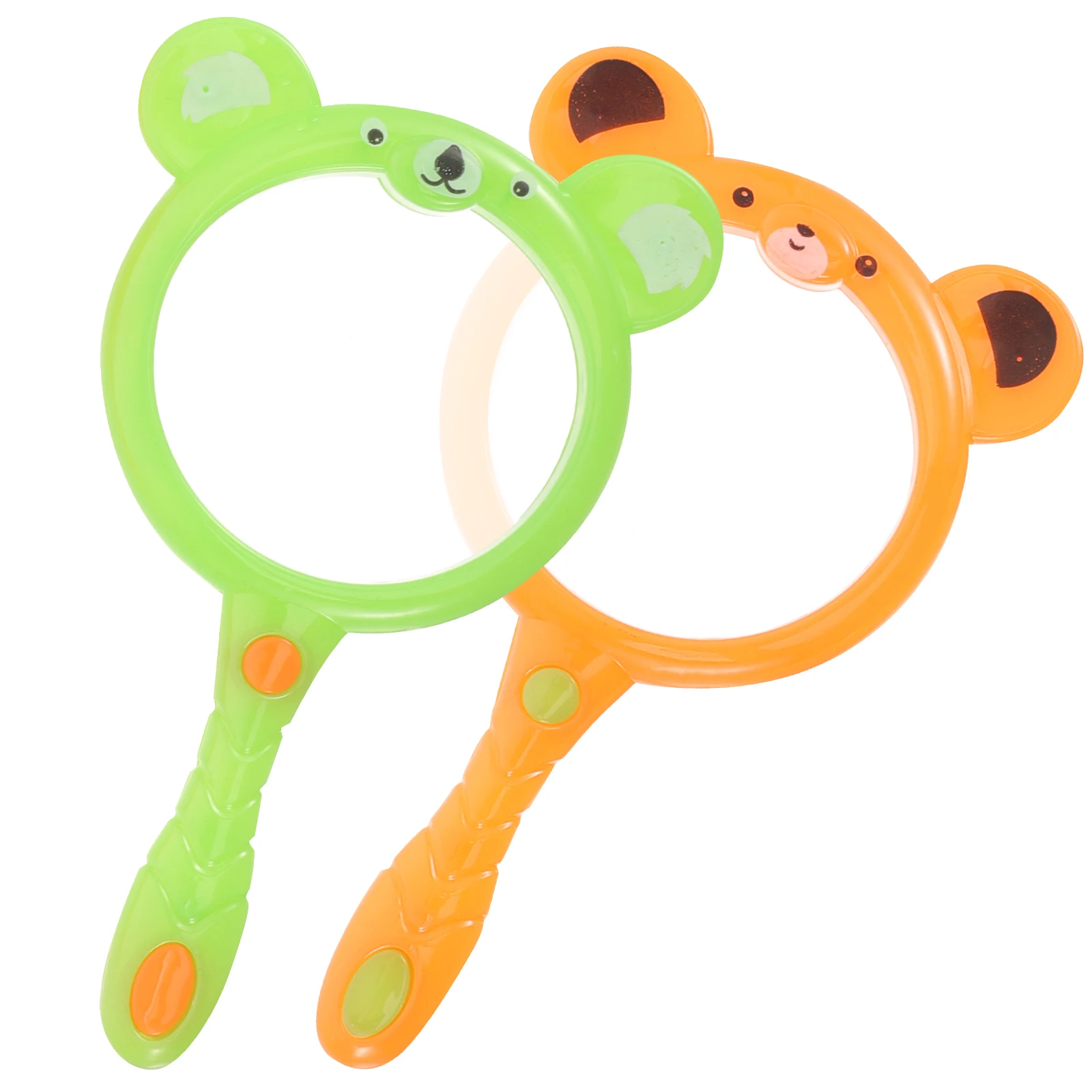 

2Pcs H Kids H held Magnifier Magnifying Glass Kids Toys ABS Material Toddler Explore Reusable Lightweight Portable