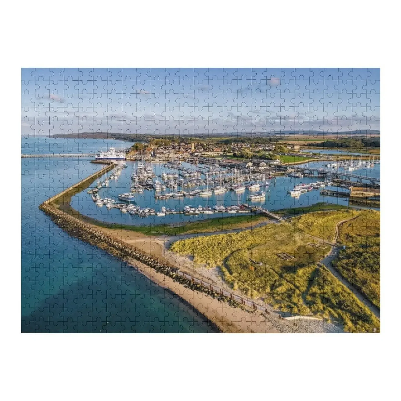 

Yarmouth Harbour Isle Of Wight Jigsaw Puzzle Wooden Boxes Photo Custom Christmas Gifts Custom Puzzle