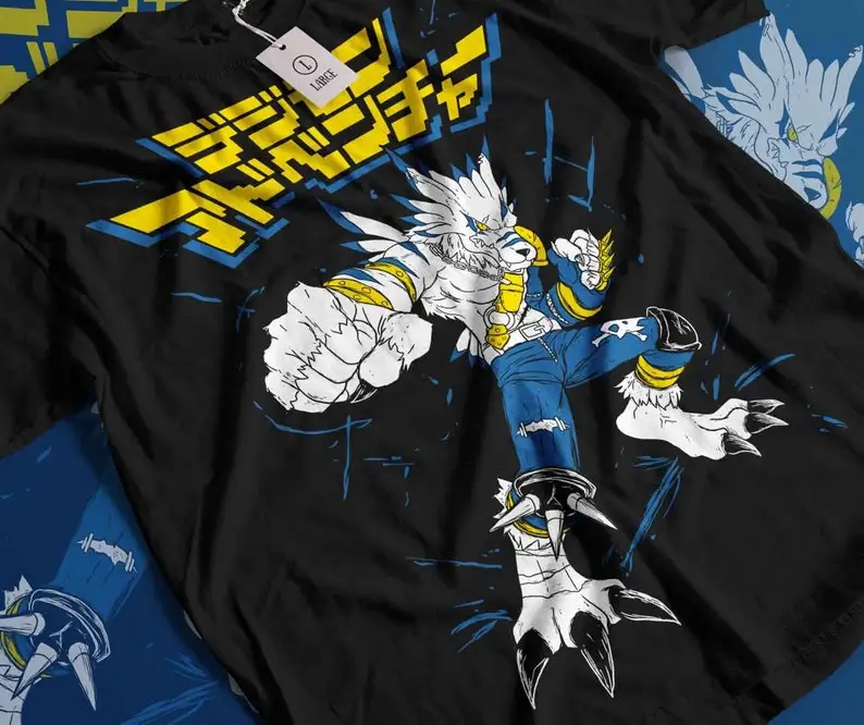 weregarurumon Tshirt  Garurumon  Gabumon  Dobermon  Seasarmon