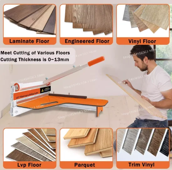 

German-Engineered Flooring Cutting Tool - Professional Cutter for Vinyl, PVC & Laminate, Easy for Renovation Work