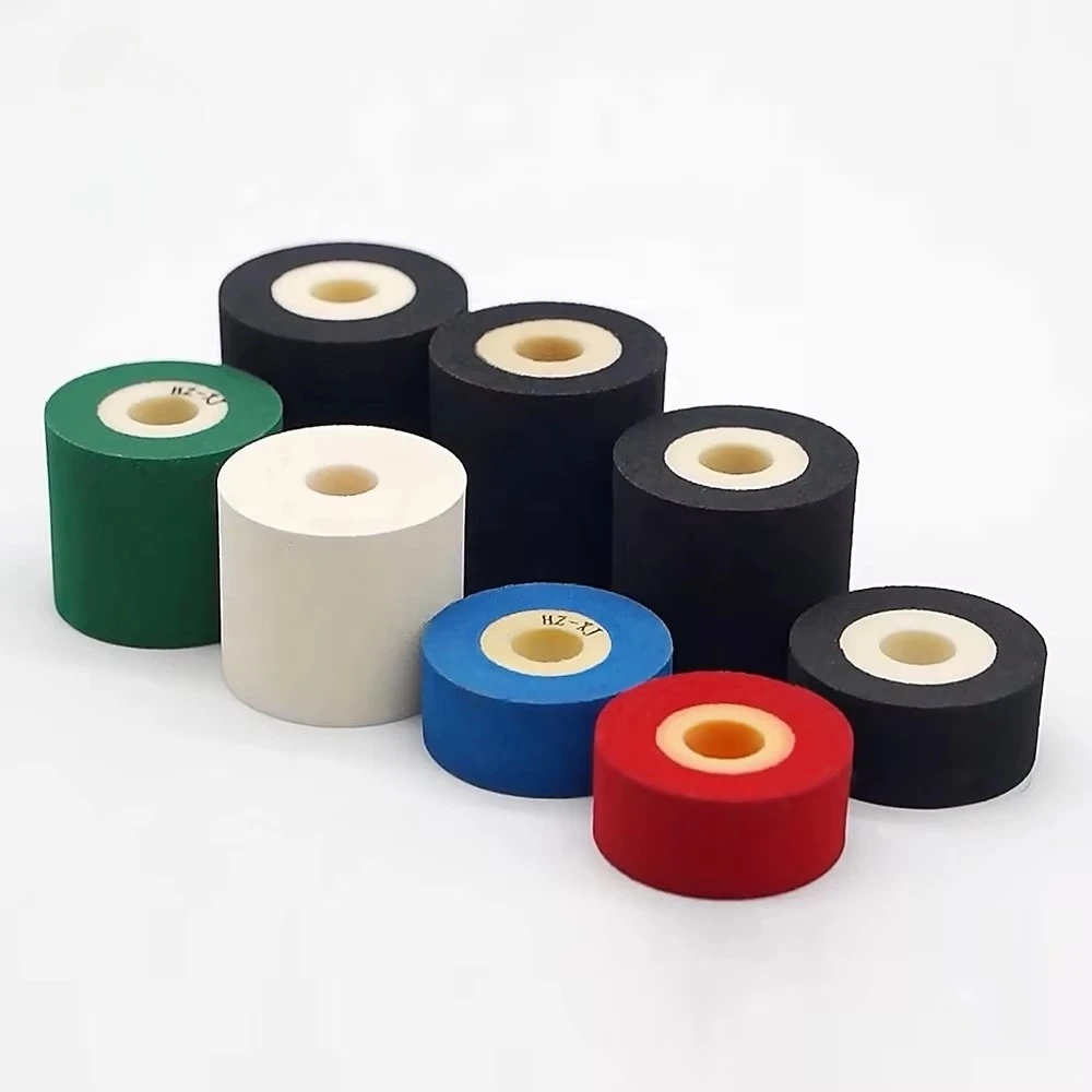 Black 36mm*32mm Hot Melt Solvent Ink Roller for Automatic Batch Coder for Transfer Printing