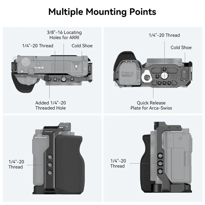 Gaiola SmallRig para Sony ZV-E10 com Aperto de Silicone — foto 2