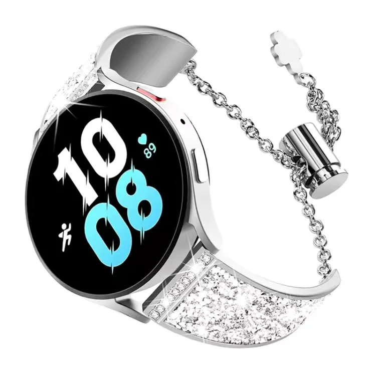 20มม./22มม.Swarovv Stick เจาะสายคล้องคอสำหรับ Samsung Galaxy นาฬิกา2/3คลาสสิก46มม./Active 2/44มม.สปอนเซอร์สร้อยข้อมือ