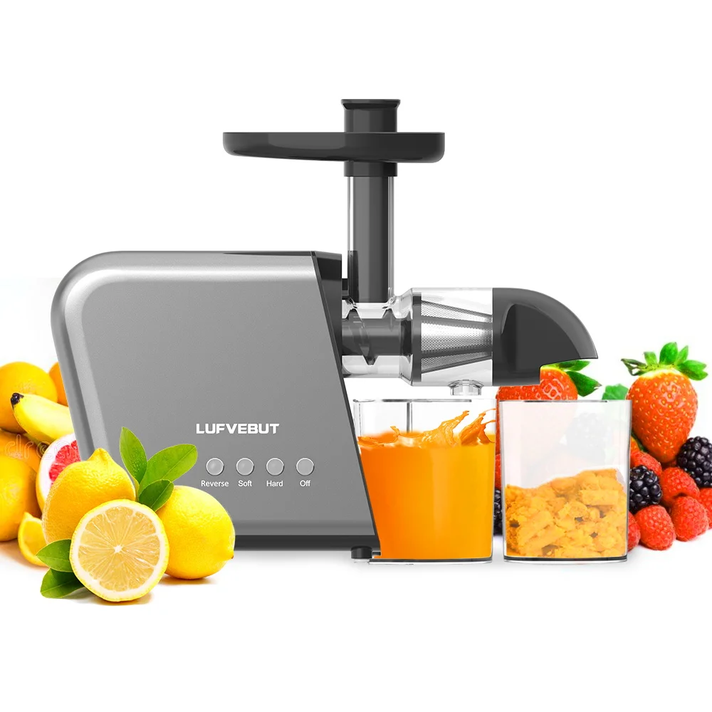 LUFVEBUT 200w Cold Press Juicer Carrots Automatic Industrial Cold Press Juicer Slow Commercial