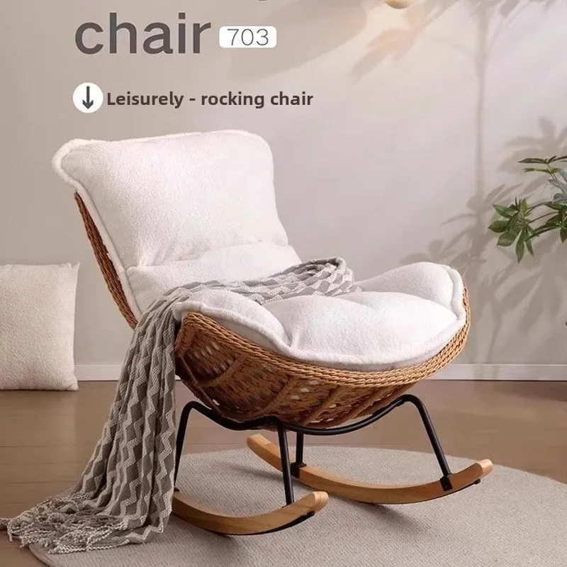 Outdoor Rattan, Recliner, Rocking Chair, Balcony, Outdoor, Courtyard, Leisure, Chair, Lazy, Sofa, Living Room, Sleepable