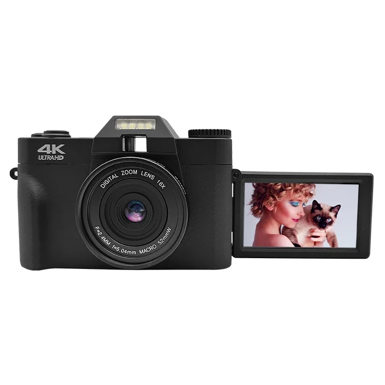 YYHC-Wholesale High Quality Camcorder Auto Focus 3 inch Screen 48MP Photo Video 16X Zoom Wifi 4K Digital Retro Camera for Photog