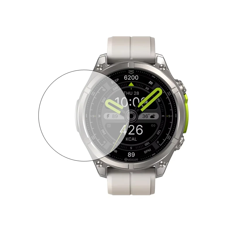 Smartwatch Hard Glass Protective Film Guard For Zeblaze Vibe 8 Display Screen Protector Cover Smart Watch Protection Accessories