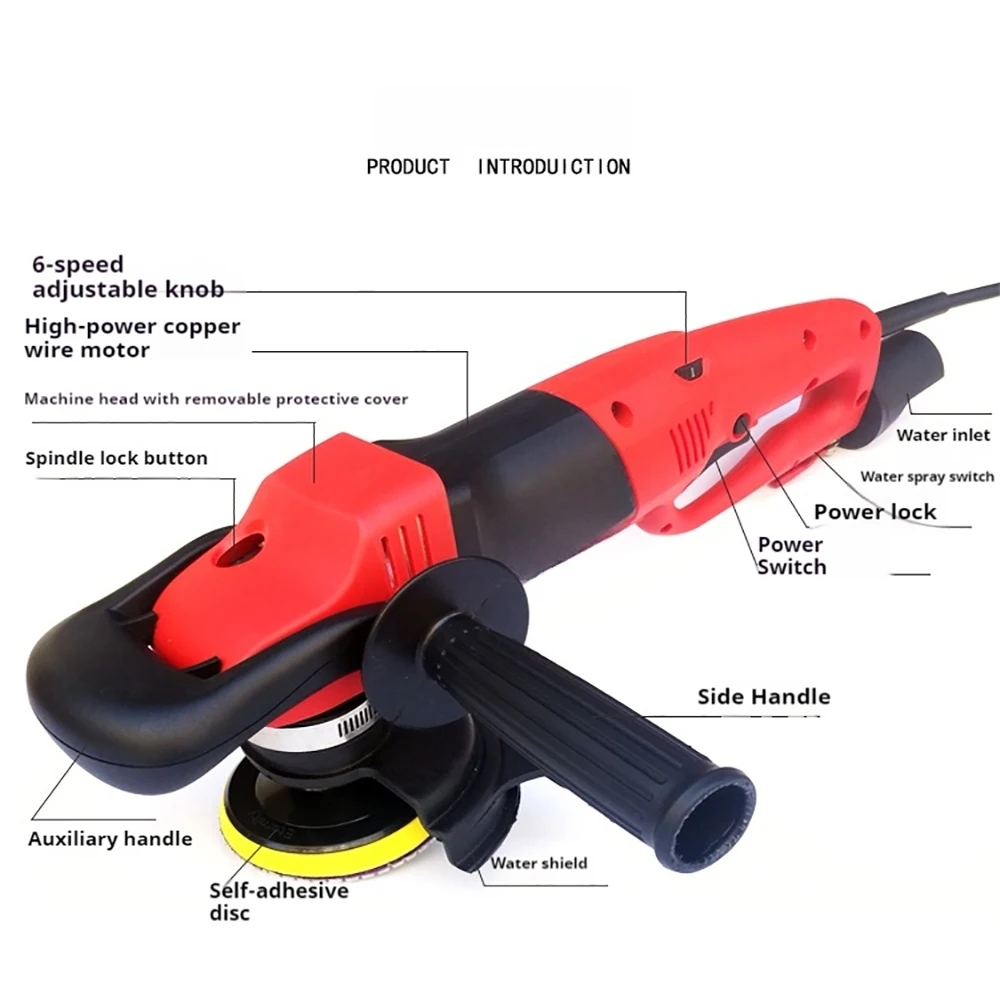 Variable Speed Water Mill Portable Water Filled Grinding Machine Electric Stone Hand Wet Polisher Grinder