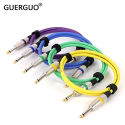 Guitar Patch Cable 6.5mm/6.35mm Mono Jack 1/4 Inch to 1/4 Inch TS Instrument Audio Cable for Guitar Mixer Amplifier 0.3M-15M