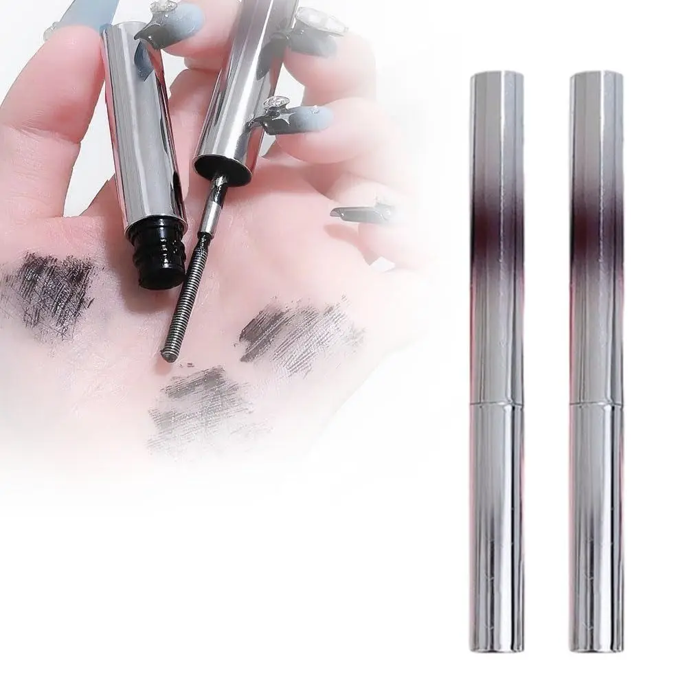 Mascara bacchetta di ferro nero caldo Mascara bacchetta metallica impermeabile senza spazzole Mascara lavabile a lunga durata Estensioni ciglia