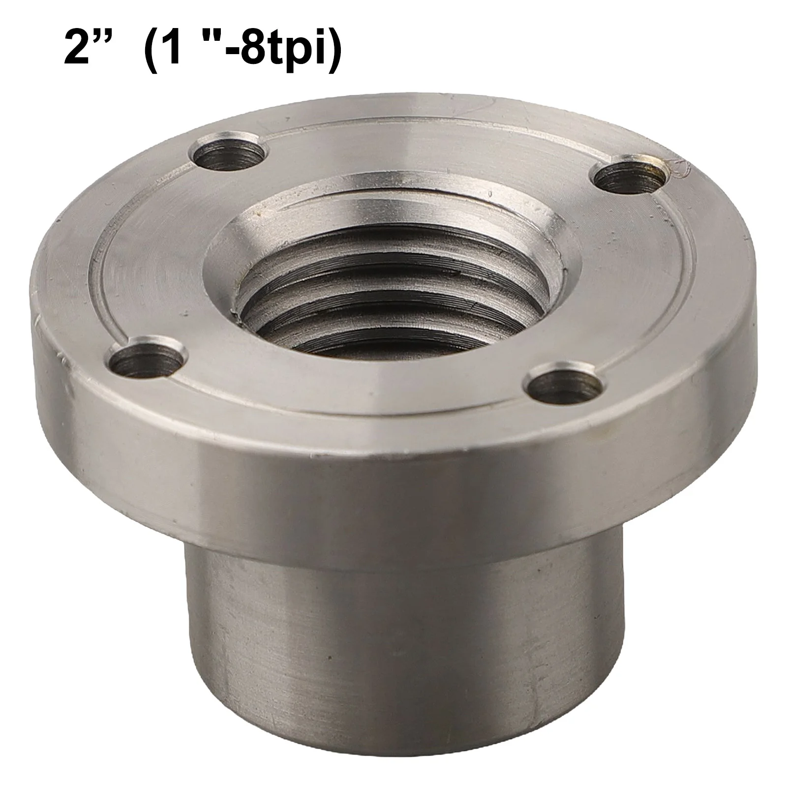 Wood Turning Machine Lathe Face Plate Featuring 18TPI Threaded Chuck Flange Steel Construction for Long Term Use