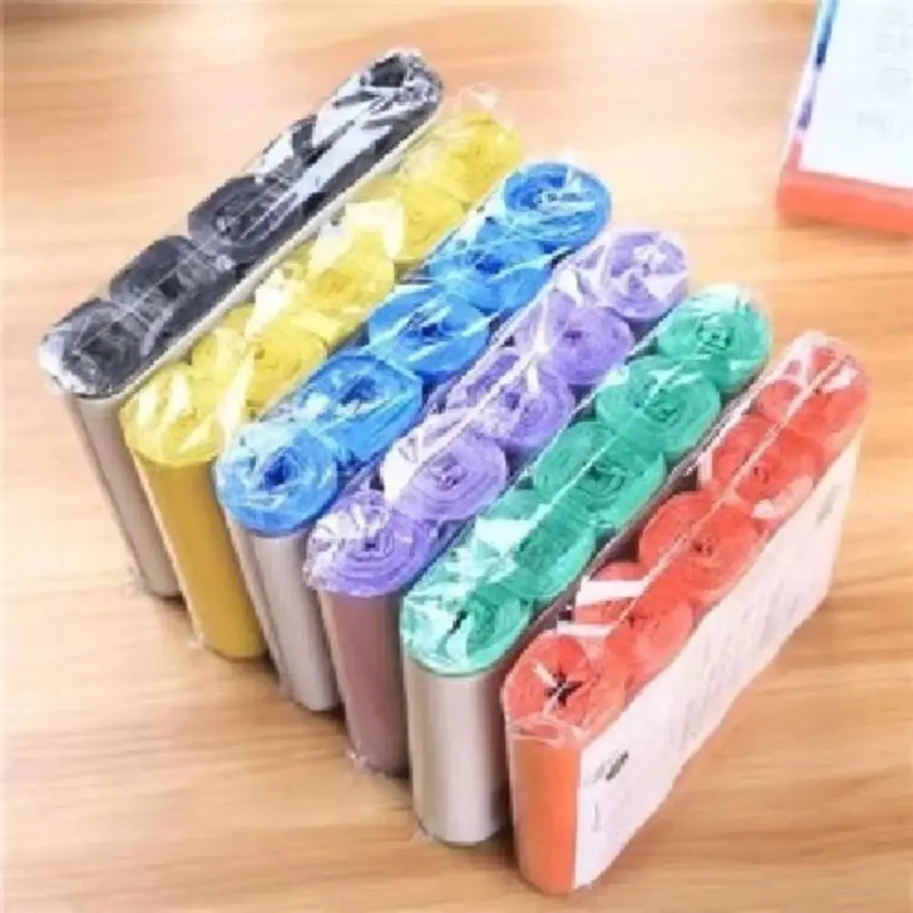 5Rolls 45*50cm Disposable Trash Pouch Household Thicken Storage Garbage Bags Breakpointed Cleaning Waste Bag