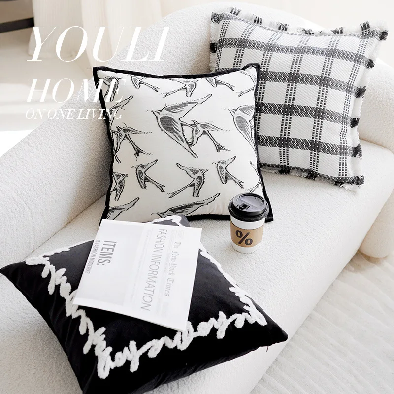 30x50/45x45CM Light Luxury Throw Pillow Cover Modern Stamping Waist Cushion Cover Decor Home Decorative Pillowcase
