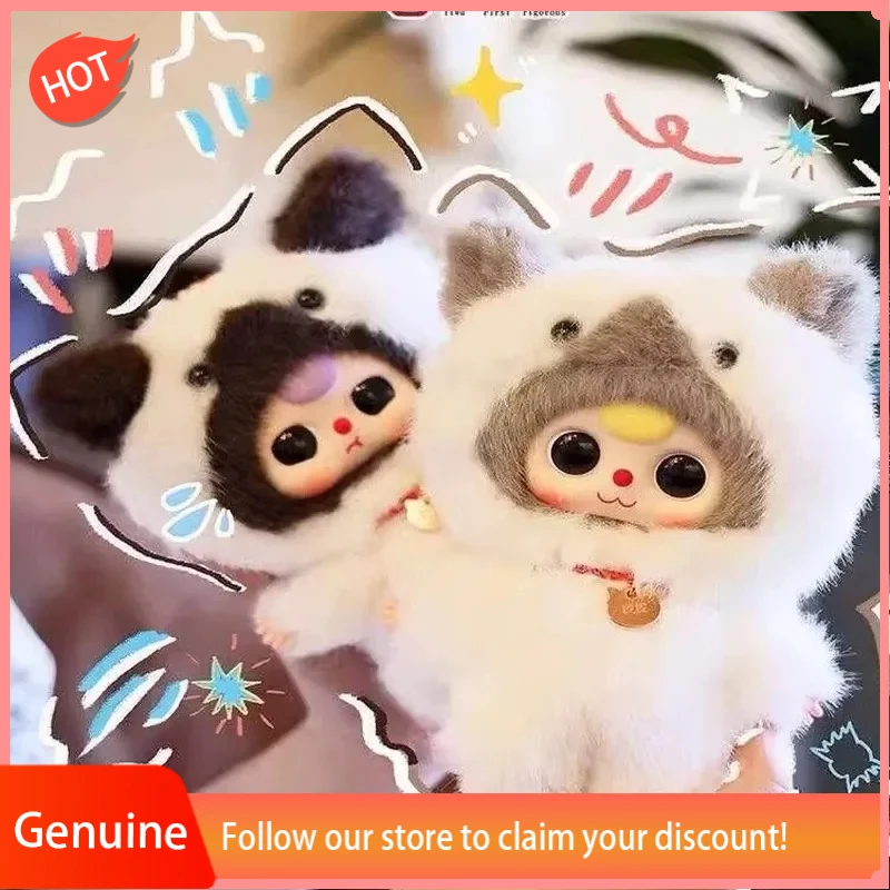 

Genuine Baby Three Whose Cat Am I Series Figurine Blind Box Plush Vinyl Toy Car Doll Keychain Backpack Pendant Collectible Gift