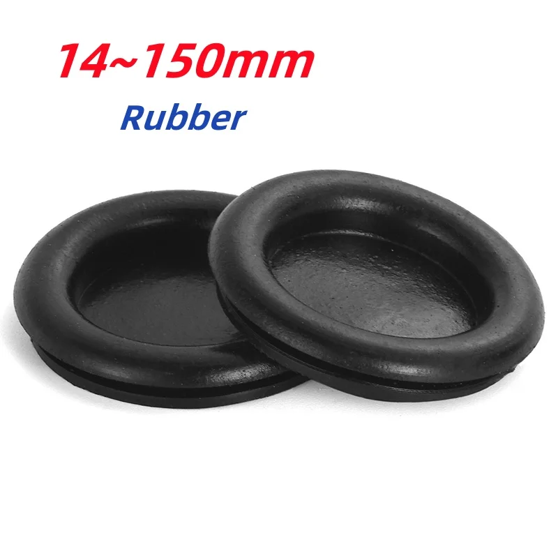 14~150mm Black Blanking Blind Rubber Wiring Grommets Hole Plug Car Closure Body Stopfen Electrical Wire Gasket Single Sided
