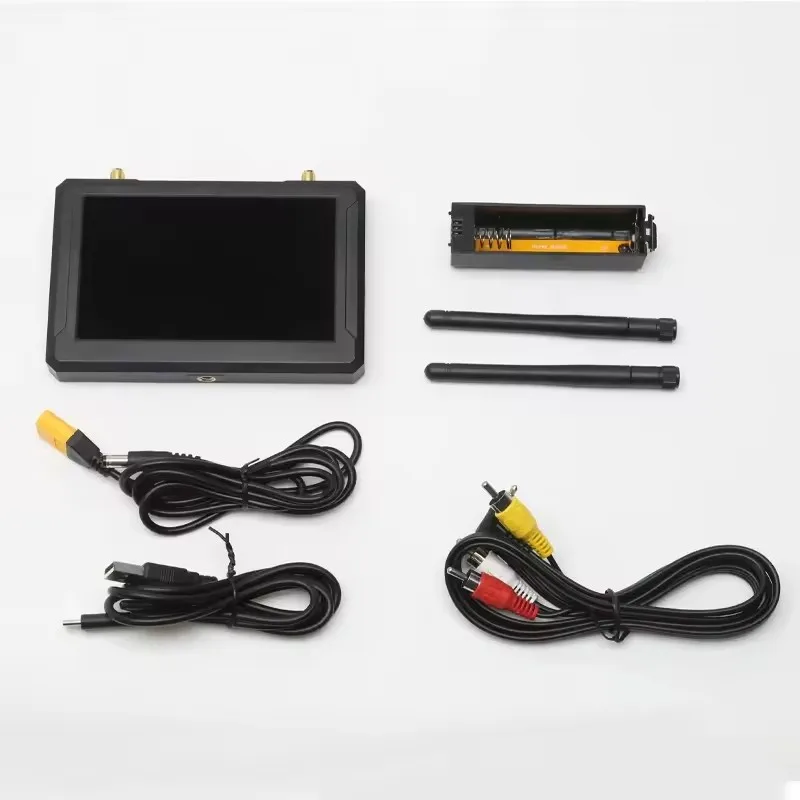 SKYZONE M5F 5 Inch FPV Monitor, Built-in SteadyView Fusion Receiver 5.8G 48CH, Low Latency 60FPS DVR 800*480 LCD for FPV Drone
