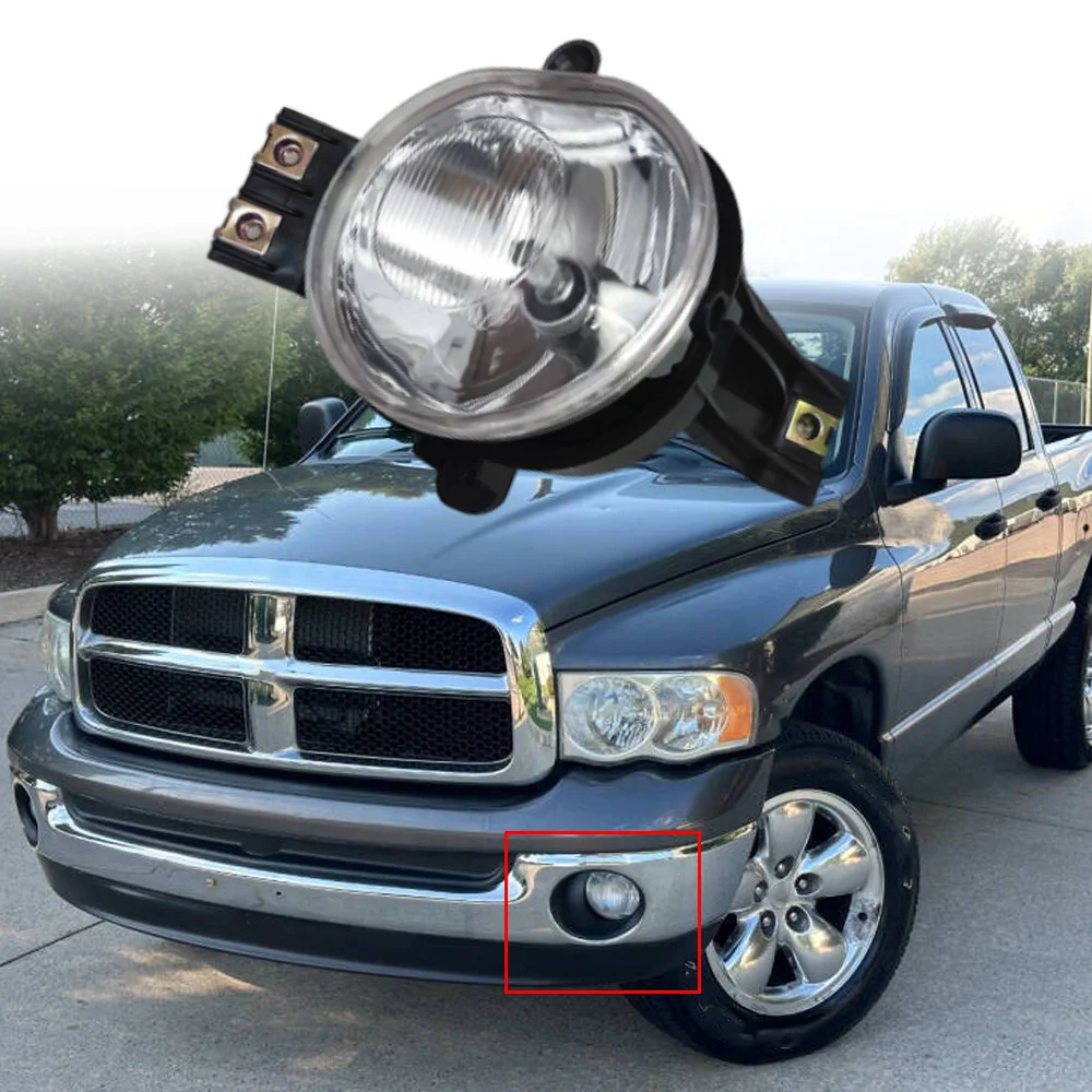 

55077475AE 55077474AE Car Left Right Front Bumper Driving Fog Lights For Dodge Ram 1500 2002-2008 Dodge Ram 2500/3500 2003-2010