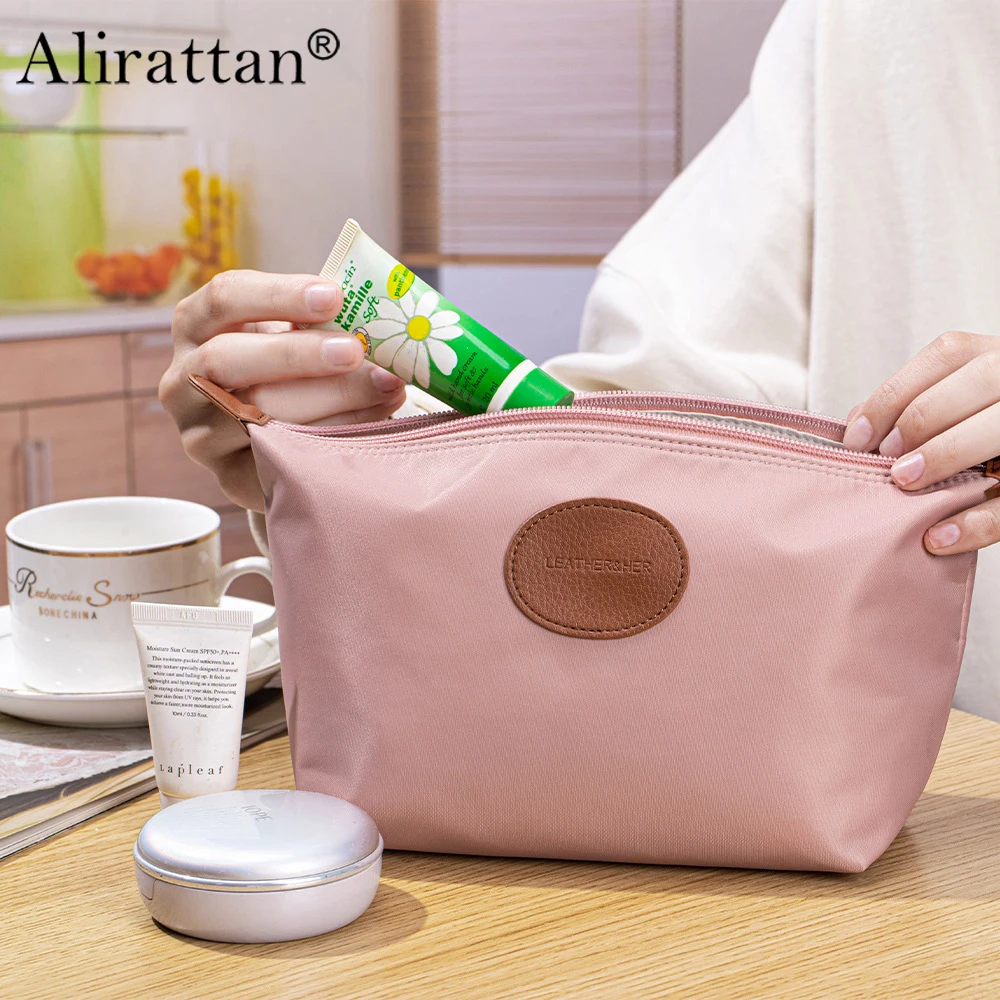 

Alirattan 2026, новая женская большая вместительная нейлоновая тканевая косметичка, водонепроницаемая сумка для туалетных принадлежностей, портативная дорожная сумка для хранения