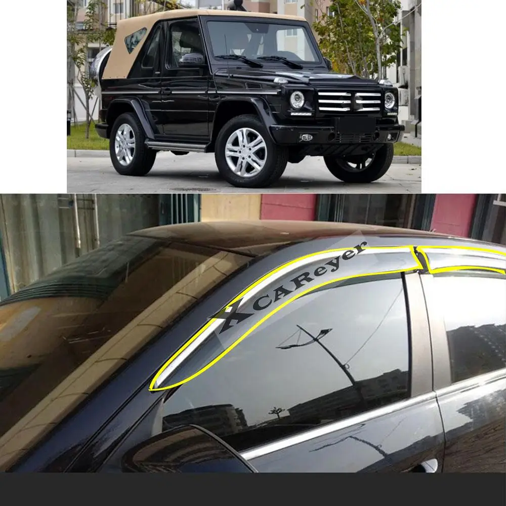 For Mercedes Benz G-Series Class W463 2004-2010 2011-2017 2018 Sticker Plastic Window Glass Wind Visor Rain/Sun Guard Vent