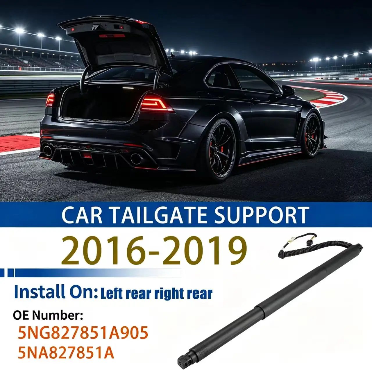 5NG827851A905 5NA827851A Rear Trunk Liftgate Power Heavy Duty Electric Tailgate Strut For 2016-2019 Volkswagen Tiguan