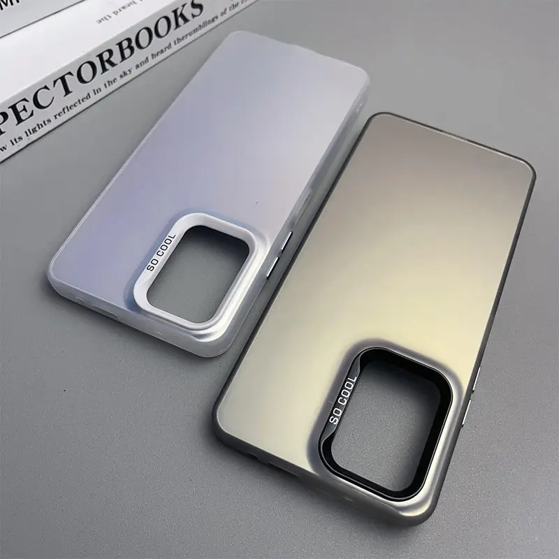 For OPPO Reno7 4G Case Oppo Reno 8 4G Phone Case oppo F21 Pro 4G Cover Reno 7 4G F21SPro Luxury Metallic Aurora Skin Matte Cover