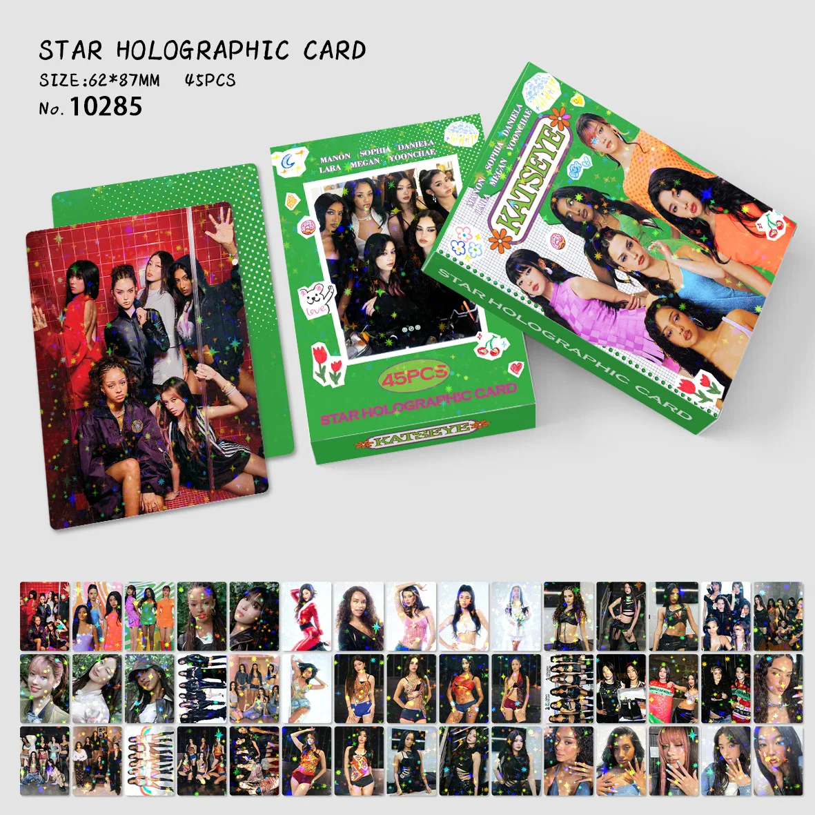 45개/세트 TKATSEYE 2026 시즌 그리팅스 로모 스타 포토카드 사진 로모 카드 팬 컬렉션 프린트 카드