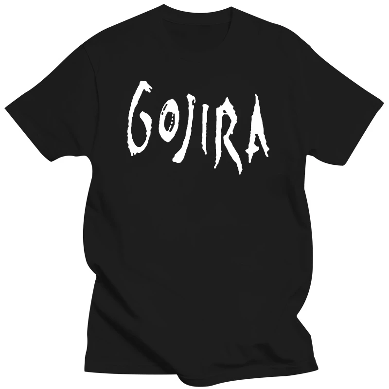 mens tee-shirt Gojira T-shirt Mens Metal Music Cotton Black Tee Shirt