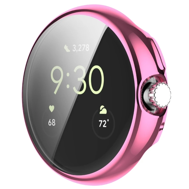 สำหรับ Pixel Watch 2 เคสกันกระแทกป้องกันรอยขีดข่วนตัวป้องกันหน้าจอที่อยู่อาศัยกันกระแทก