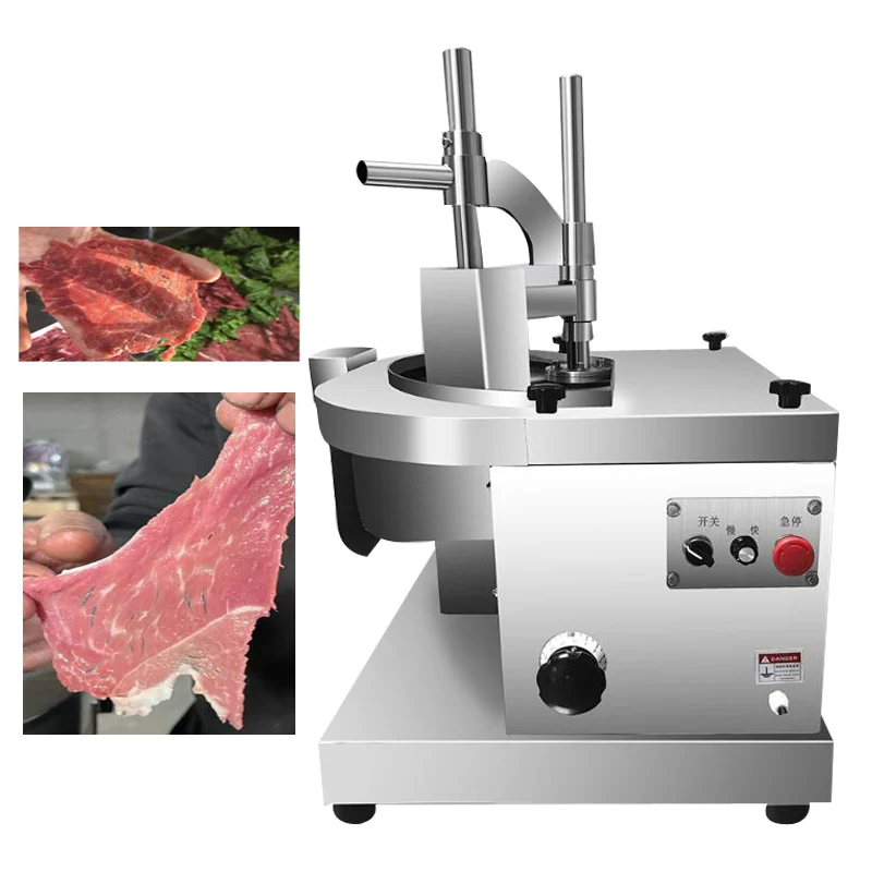 

220V Electric Food Slicer Meat Food Household Desktop Meat Slicer Lamb and Beef Slicers Bread Ham Meat Cutting Machine